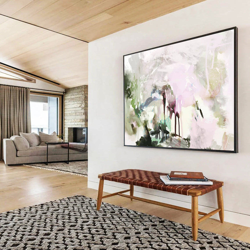 “Soft Pastel Abstraction” Dreamy Abstract Painting On Canvas DLZ119