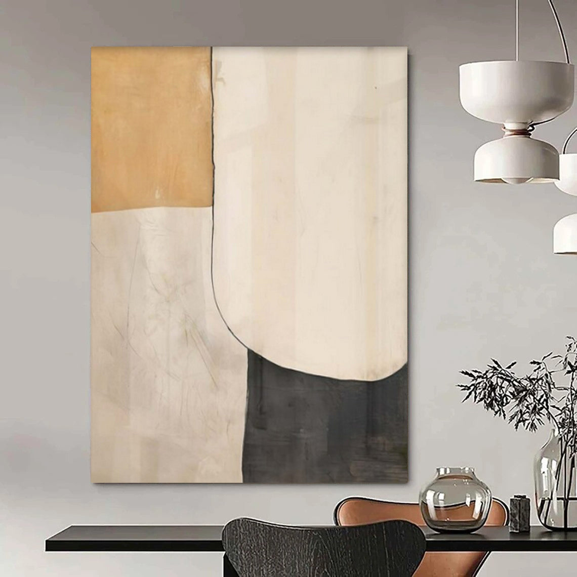 “Simple Shape Division” – Minimalist Abstract Art CT1050