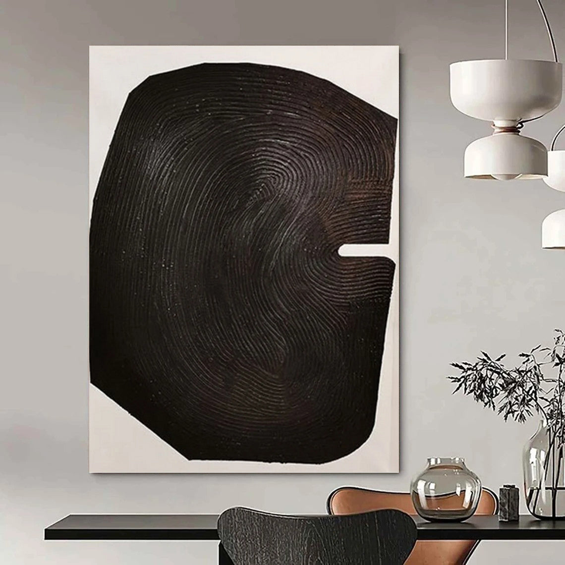 “Color - Blocked Abstract Figure” - Colorful Abstract Figurative Painting DKH1052