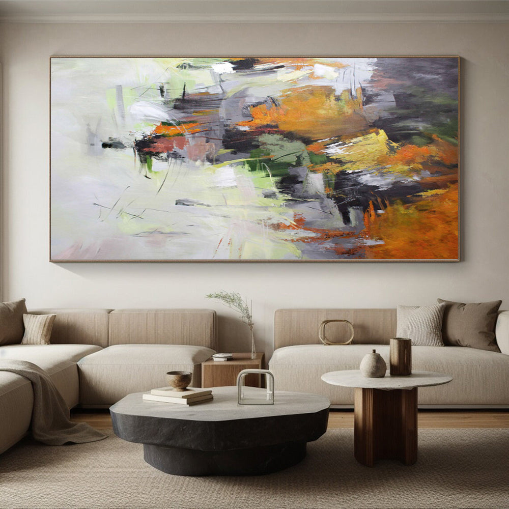 “Colorful Abstract Autumn” Abstract Acrylic Art CT0261