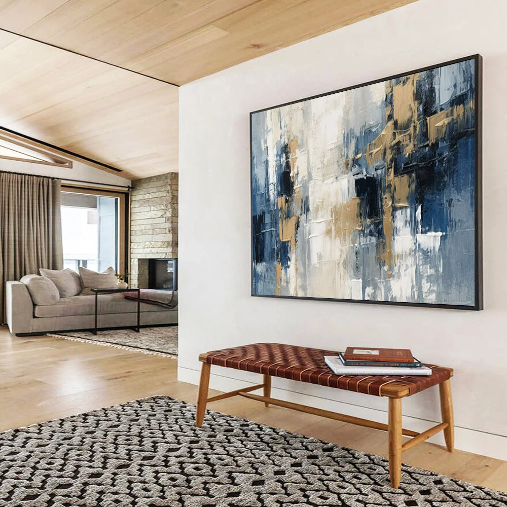 “Urban Abstract Fusion” – Abstract Cityscape Acrylic Painting CT1706