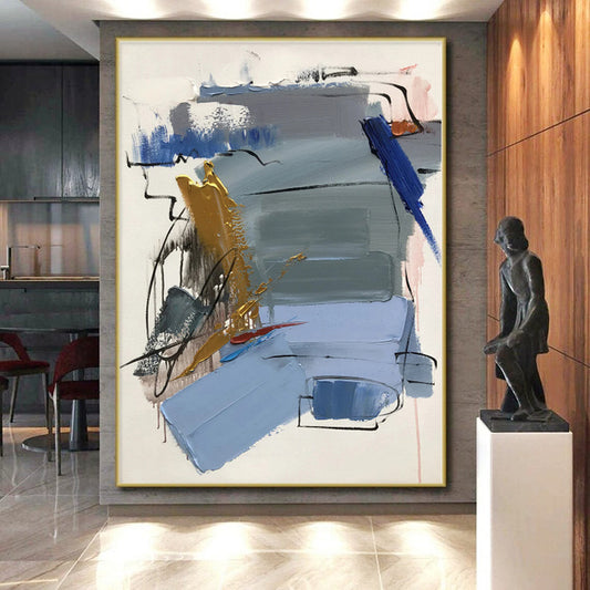 “Colorful Abstract Composition” - Abstract Expressionist Art CT0505