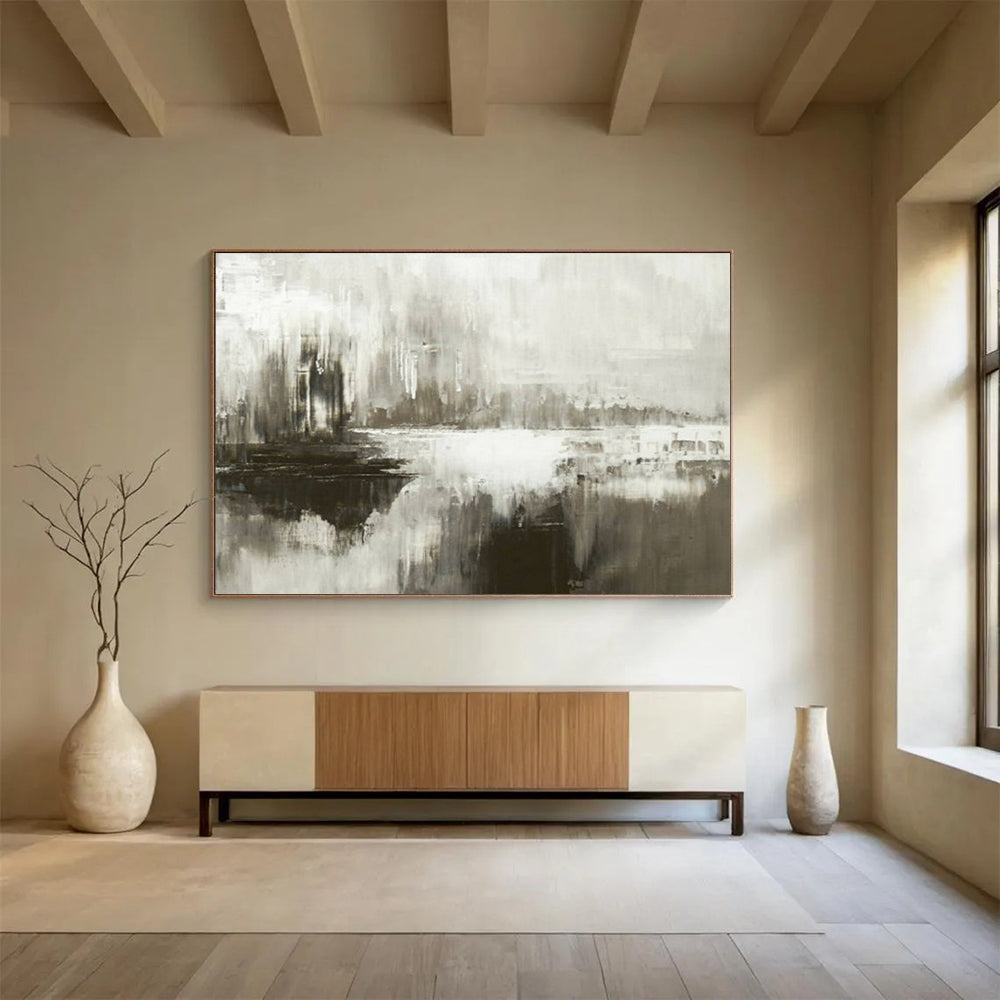 Monochromatic abstract landscape with a reflective quality CT1672