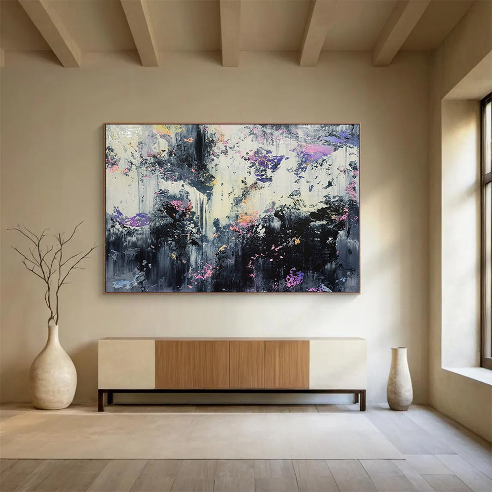 “Moody Abstract Forest” – Expressionistic Nature Acrylic Painting CT1752