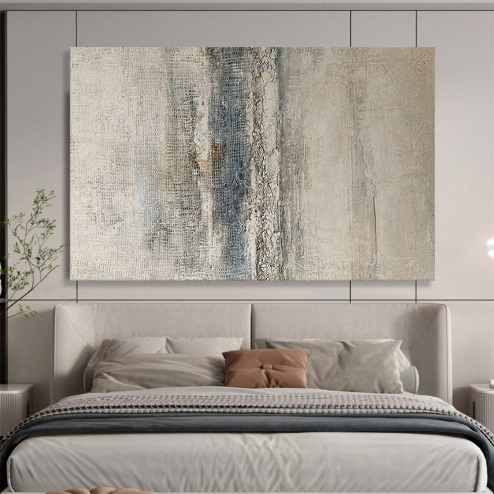 “Minimalist Textured Gray” - Grays, soft blues; subtle, textured minimalist abstraction CT1624