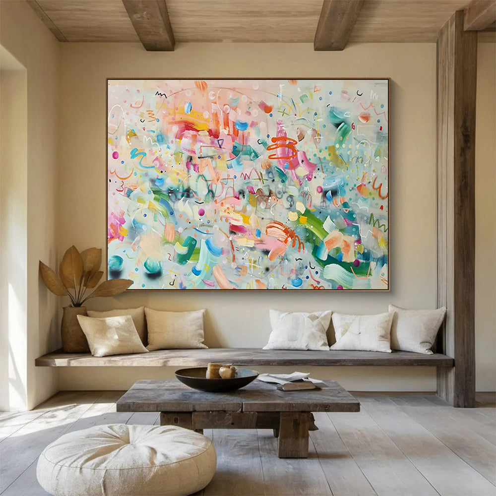 “Whimsical Carnival” - Bright, varied hues; playful, chaotic shapes and doodles CT1496