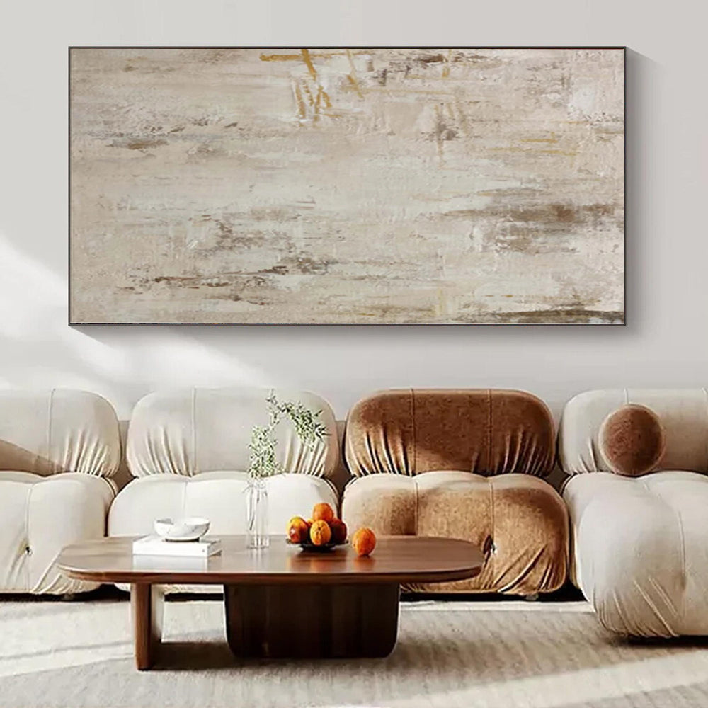 “Neutral Textured Morning Haze” Acrylic Painting CT0135