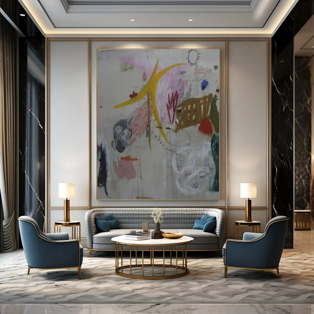 Mixed - Element Abstraction - Mixed - Media Abstract Painting CT1408