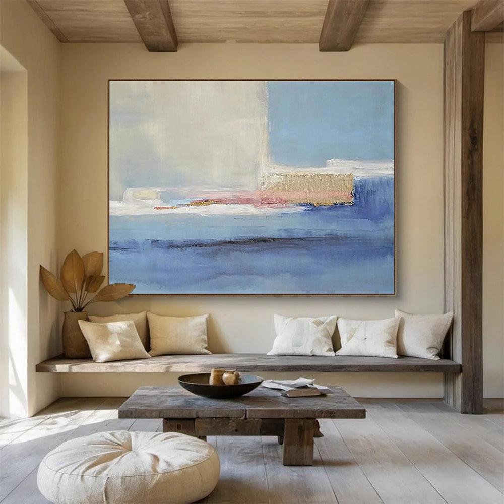 “Minimalist Color Field” Abstract Minimalist Painting On Canvas DKH407