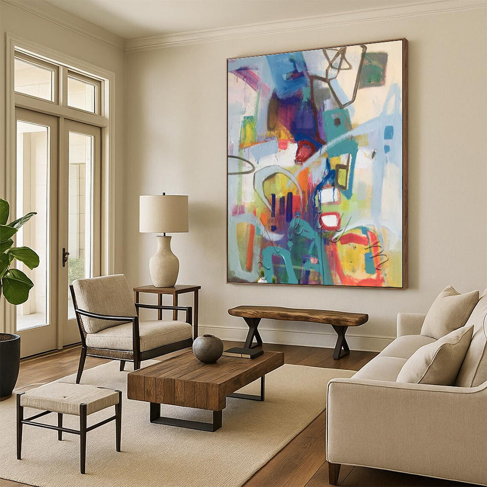 “Colorful Urban Abstract” ,Urban Abstract Mixed - Media CT0887