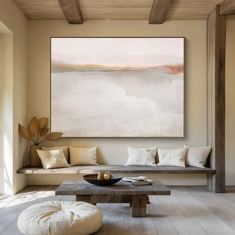 “Muted Landscape” Subtle Scenic Painting On Canvas DLZ120