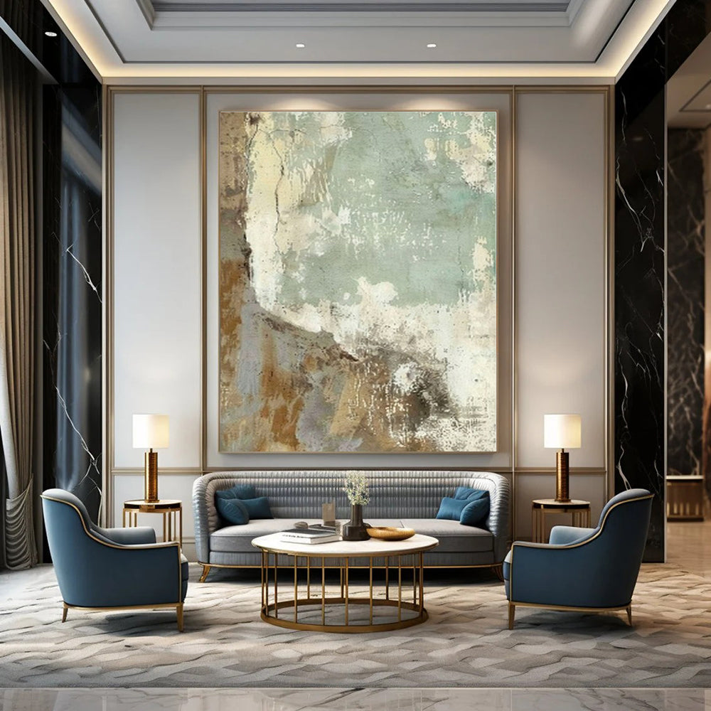 Earthy Textured Patina - Abstract Impasto Oil CT1267