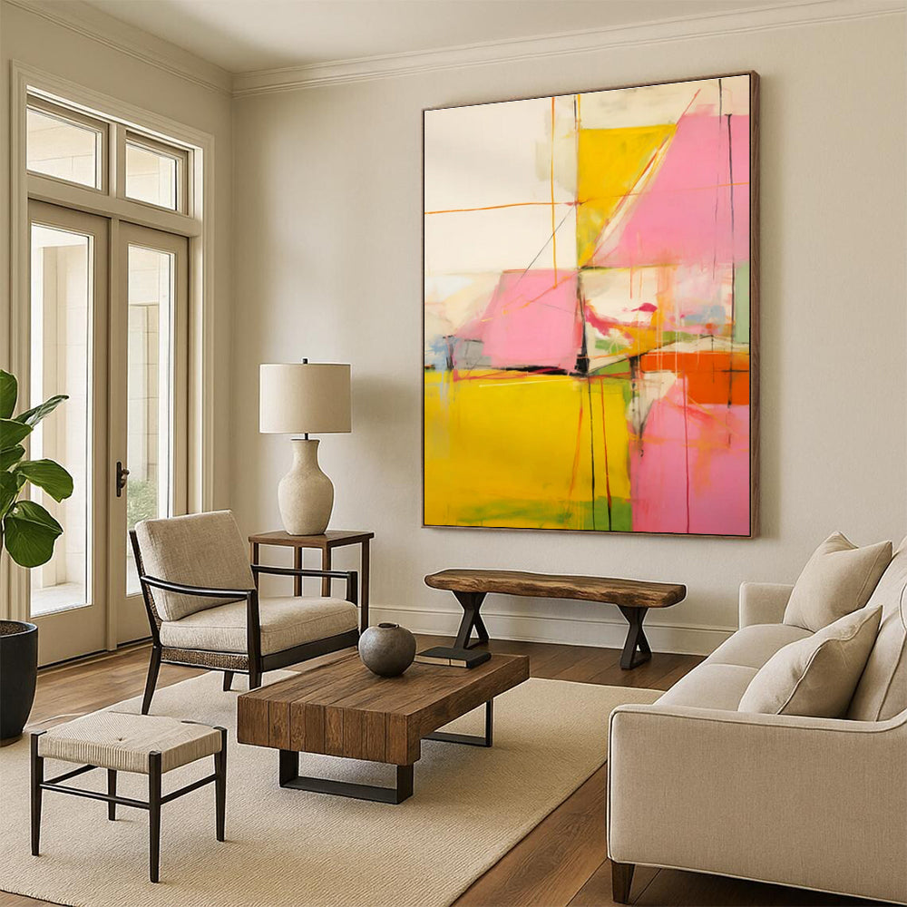 “Vibrant Color - Block Energy” ,Abstract Expressionist Art CT0873