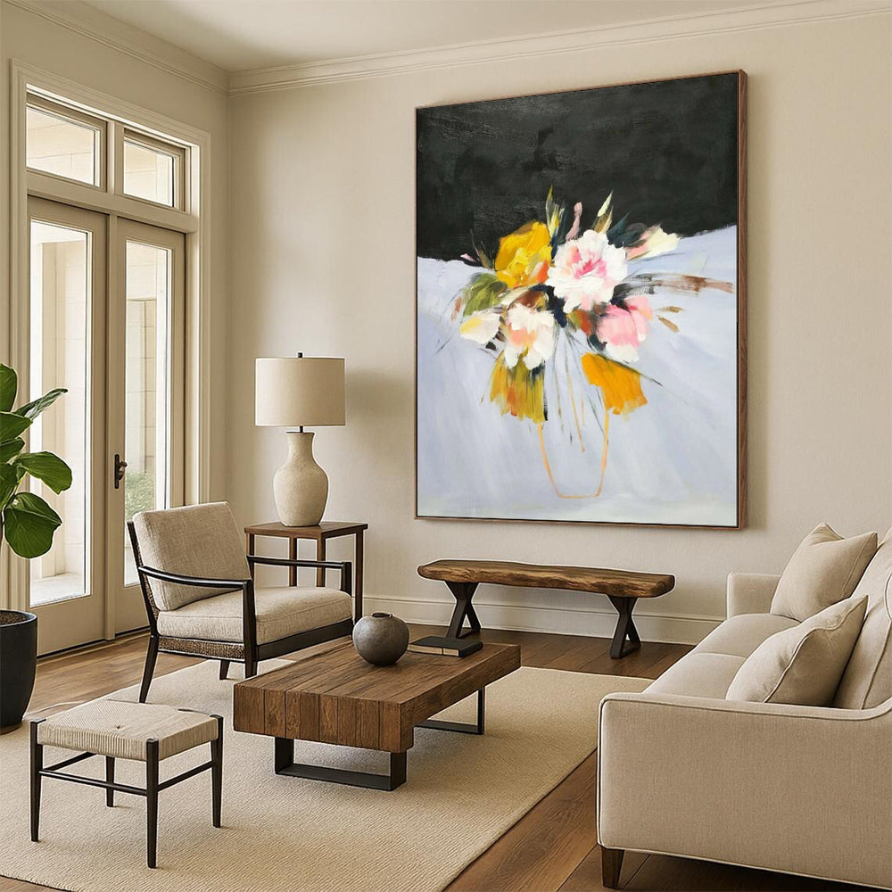 “Vibrant Flower Bouquet” - Expressive Floral Painting CT1995