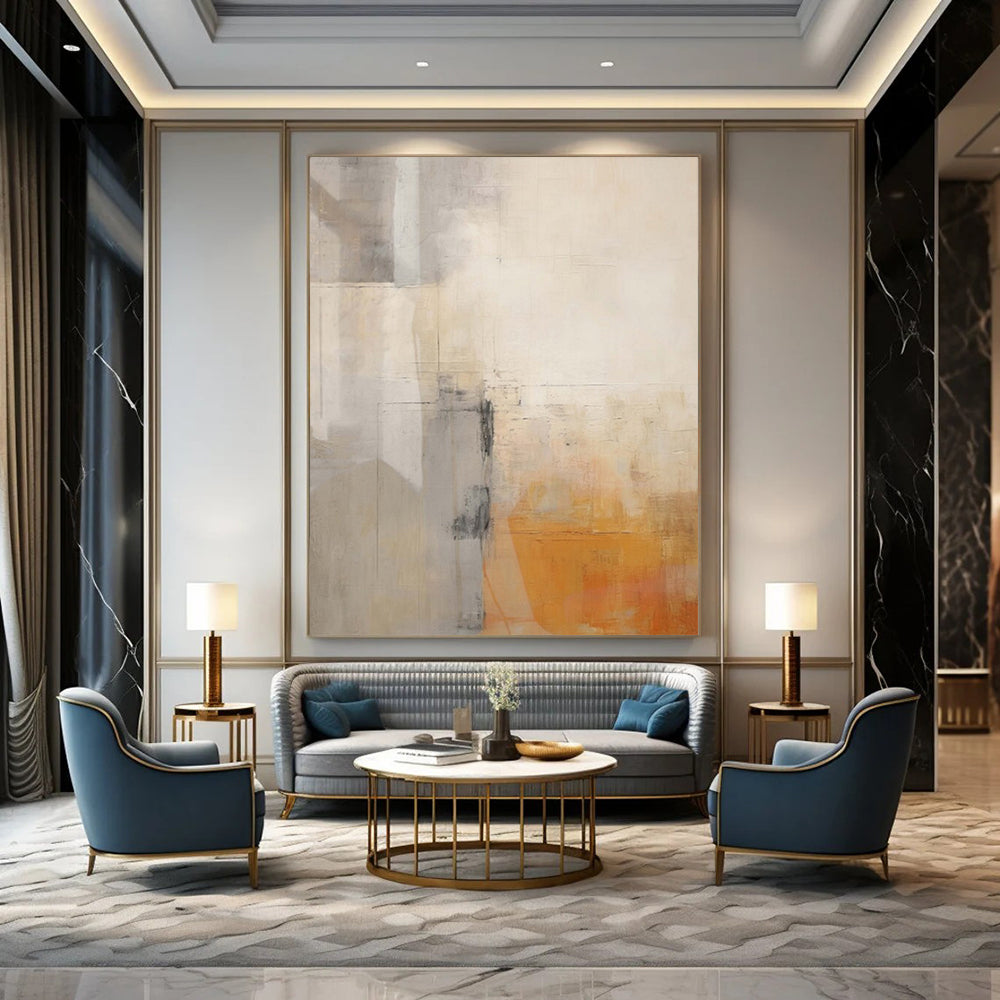 “Neutral Tones with Subtle Shifts” – Abstract Minimalist Painting CT1060