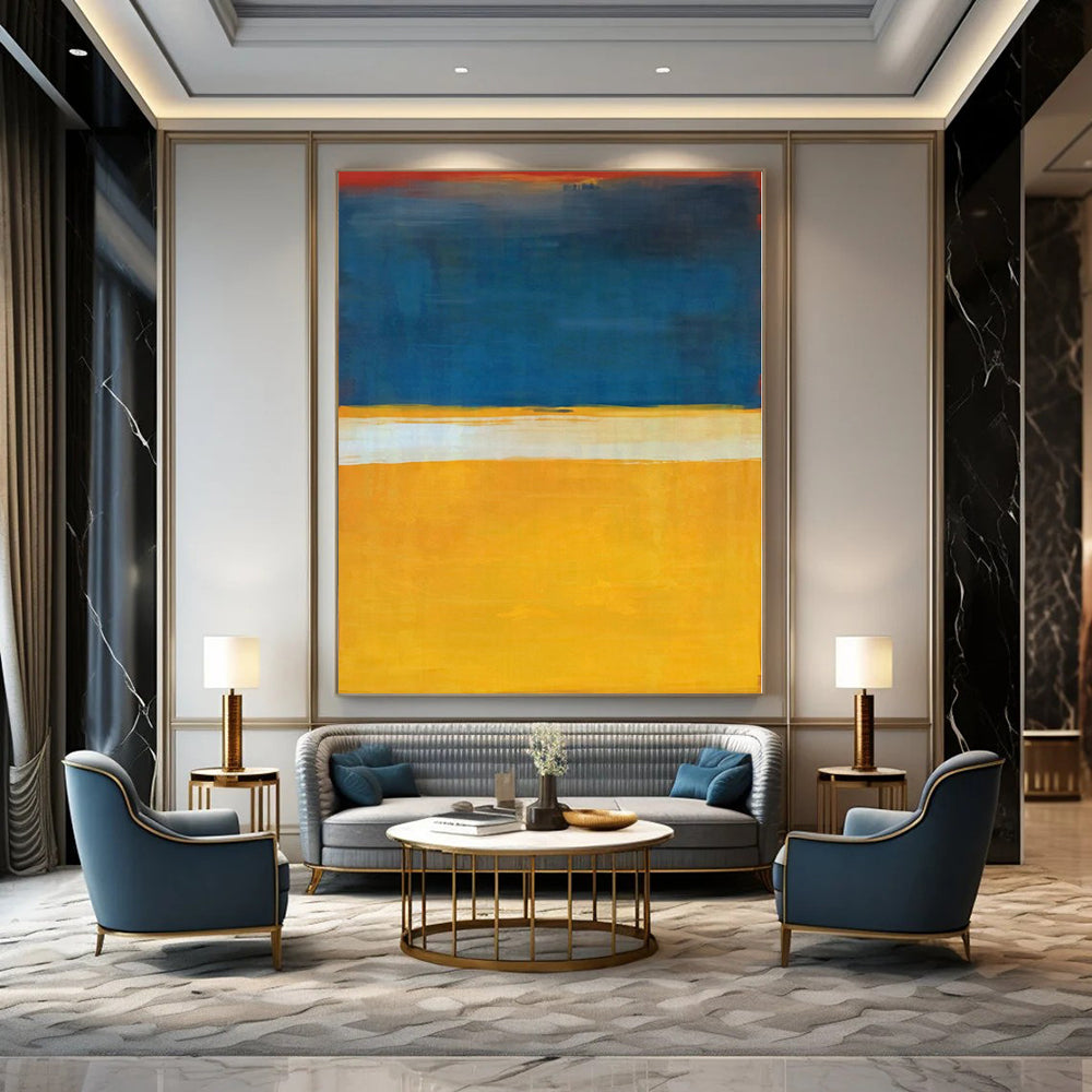 “Blue - Yellow - Red Color Blocks” – Color Field Painting CT1186
