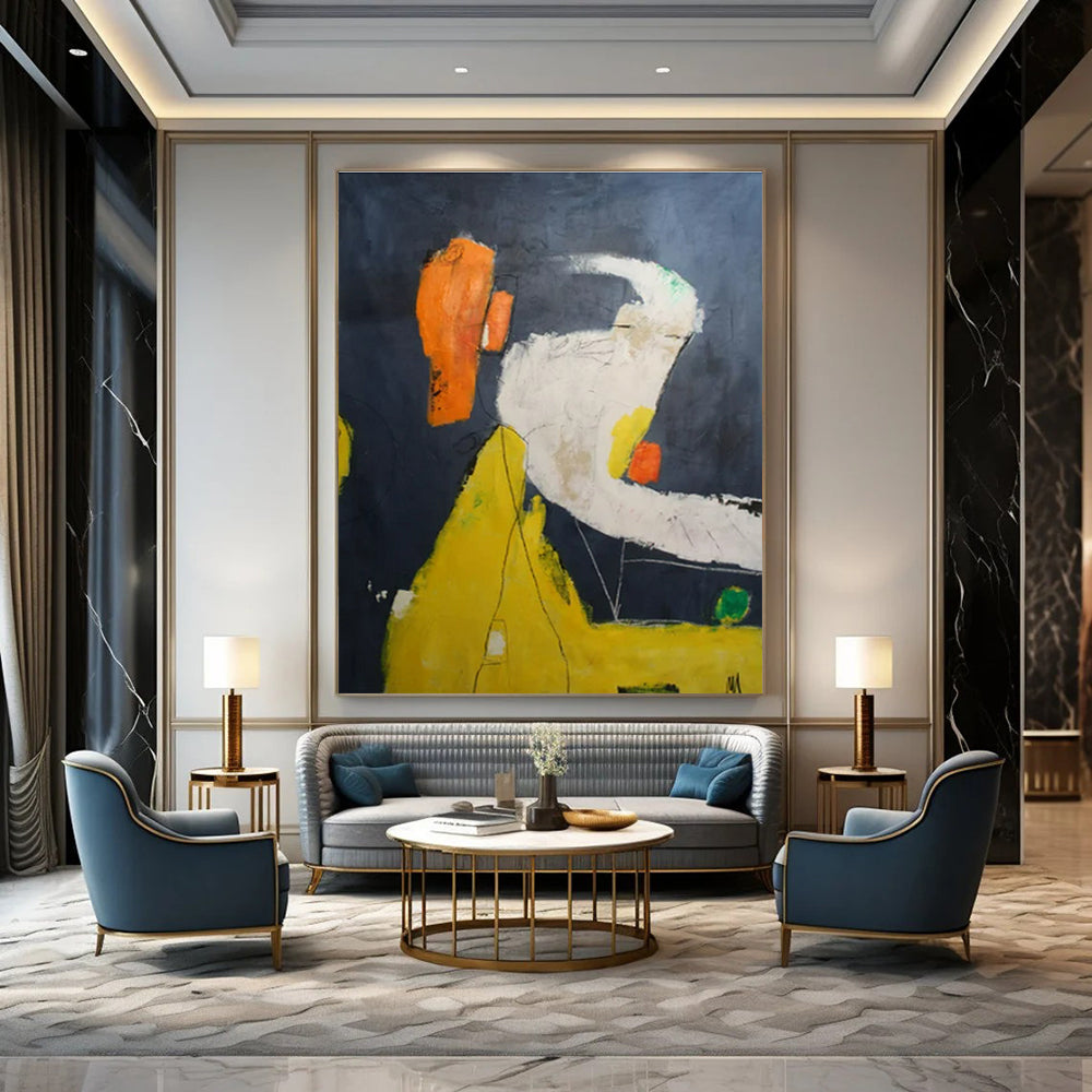 Dark - Background Color - Block Abstraction - Minimalist Abstract - Style Acrylic Painting CT1412