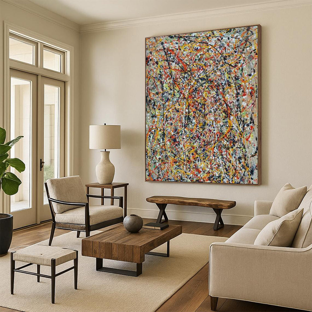 “Vibrant Drip - Style Abstract” - Abstract Painting On Canvas CT2347