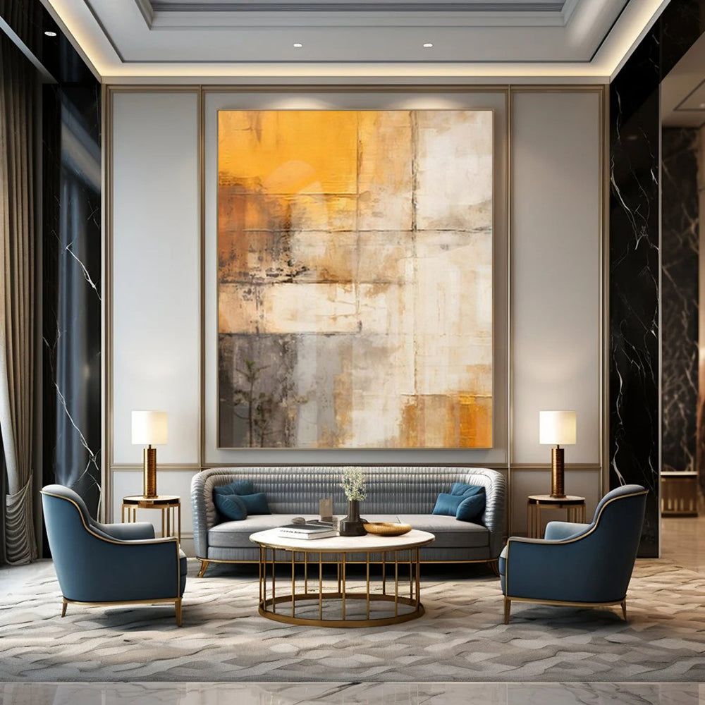 “Warm - Toned Textured Layers (Variation)” – Abstract Textured Painting CT1056