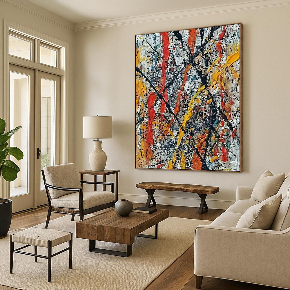 “Colorful Drip - Style Abstract” - Abstract Painting On Canvas CT2355