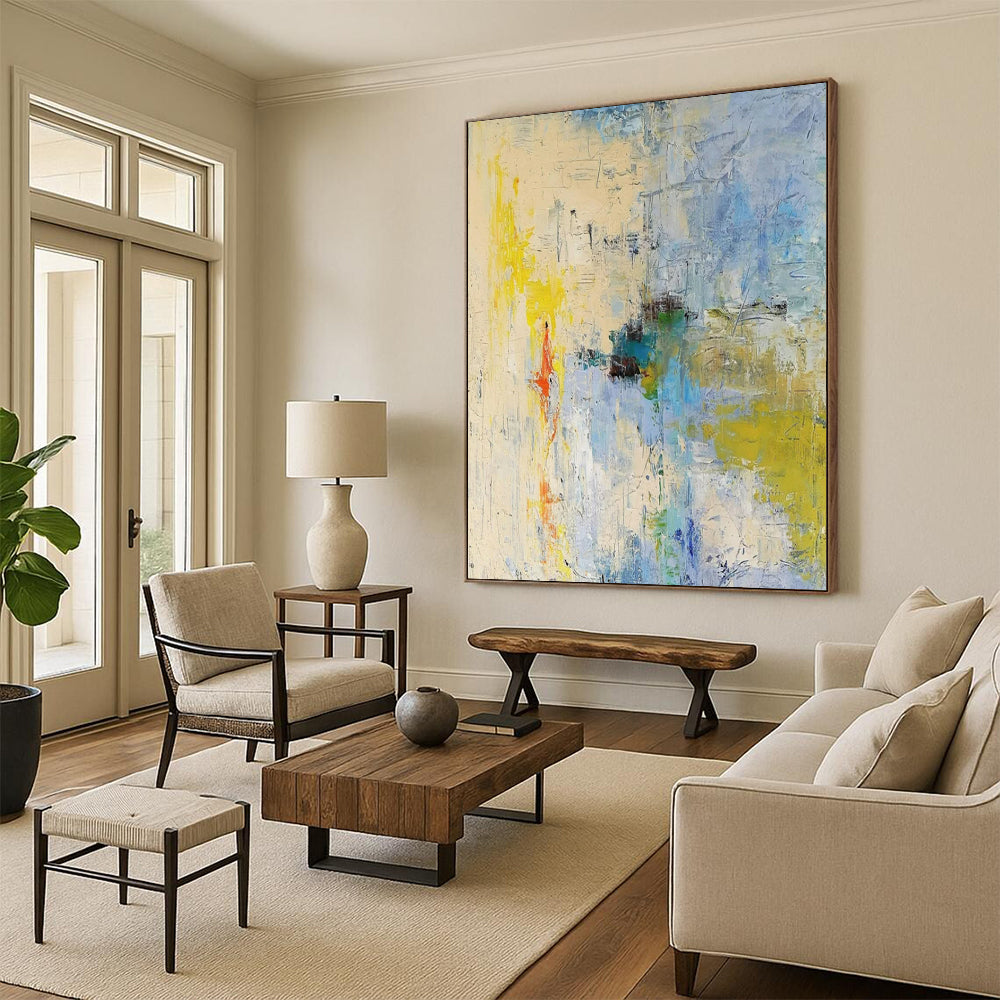 Colorful Abstract Chaos - Expressionist Abstract Painting On Canvas CT2275