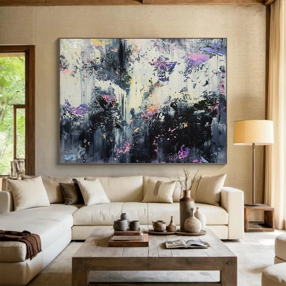 “Moody Abstract Forest” – Expressionistic Nature Acrylic Painting CT1752