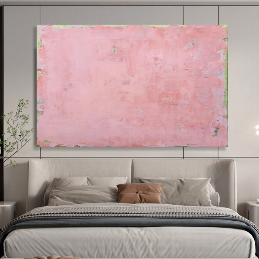 Pale Pink with Subtle Textures - Soft Color Field Art CT1791