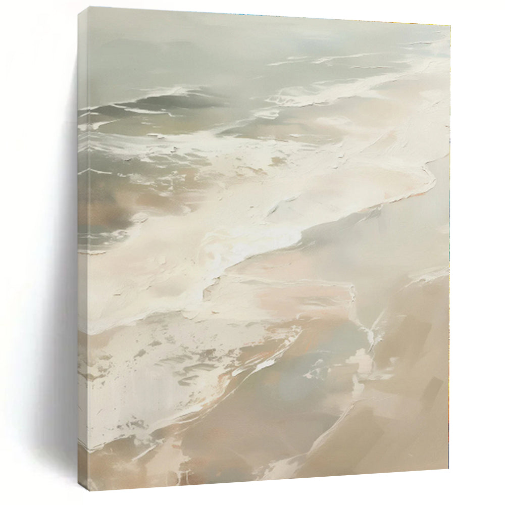 “Soft - Toned Abstract Beach” - Abstract Minimalist Art CT0421