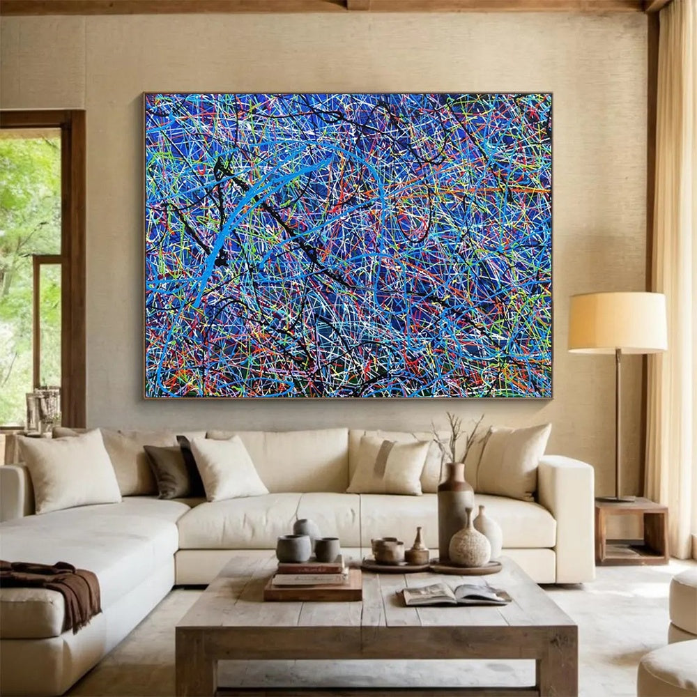 “Colorful Web of Dreams” – Abstract Acrylic Painting CT1726
