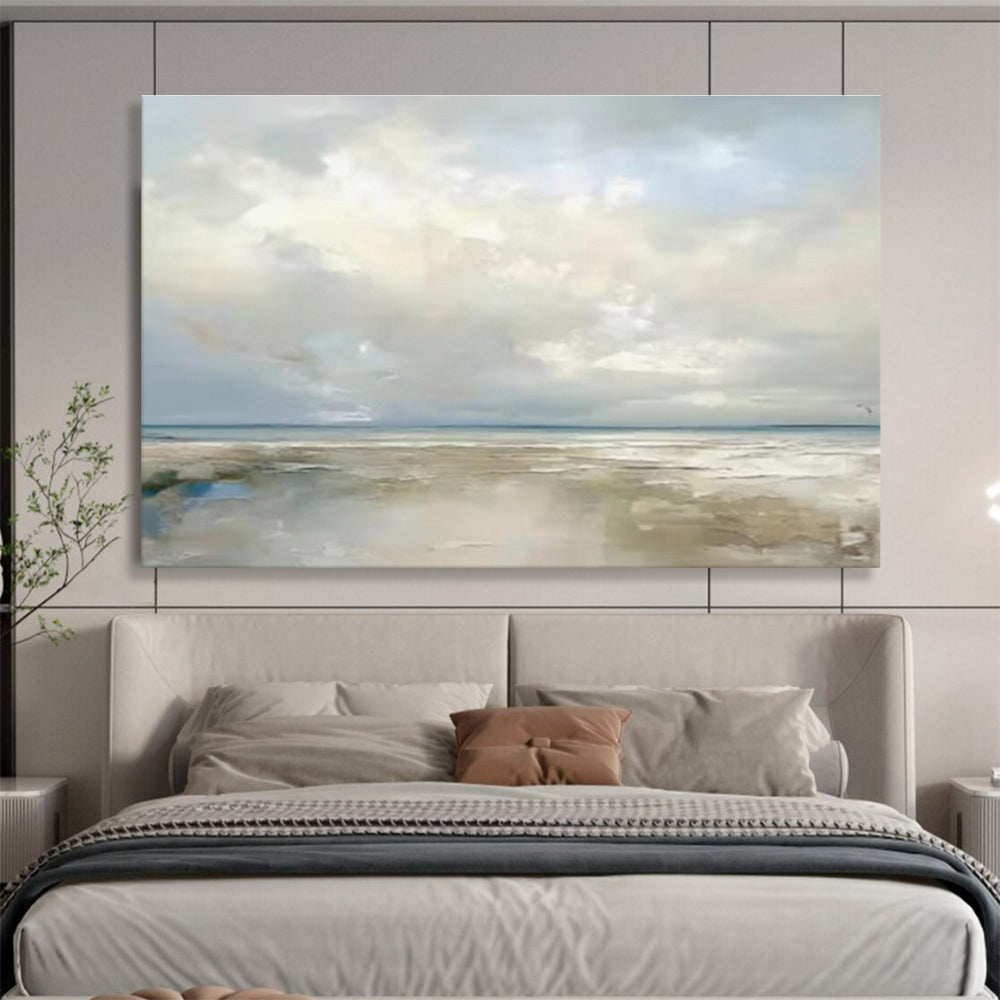 Light and Airy Beach Scene (Repeat) Painting On Canvas DKH326