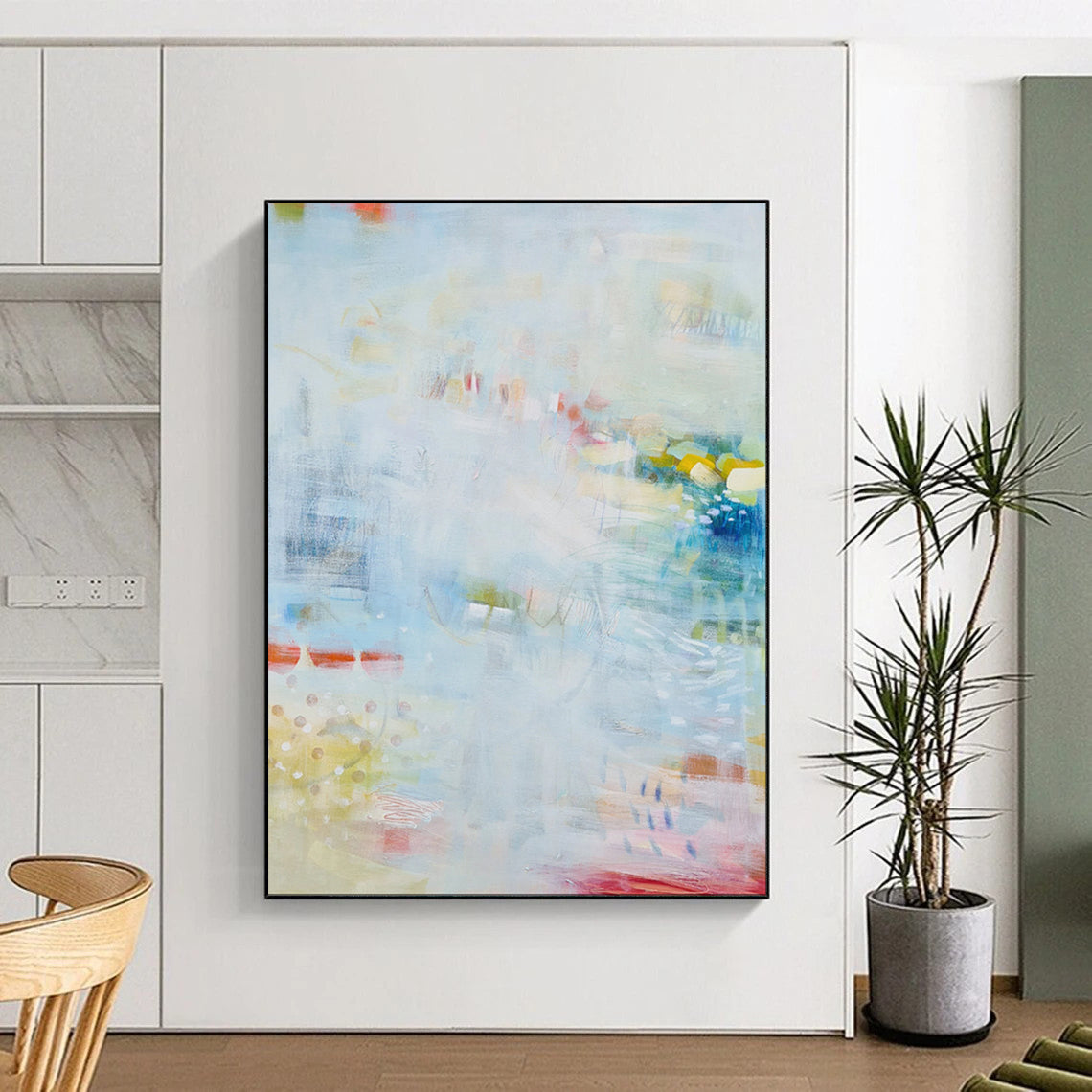 “Soft Serenity” - Abstract Light - Washed Landscape - Inspired Art on Canvas CT1866