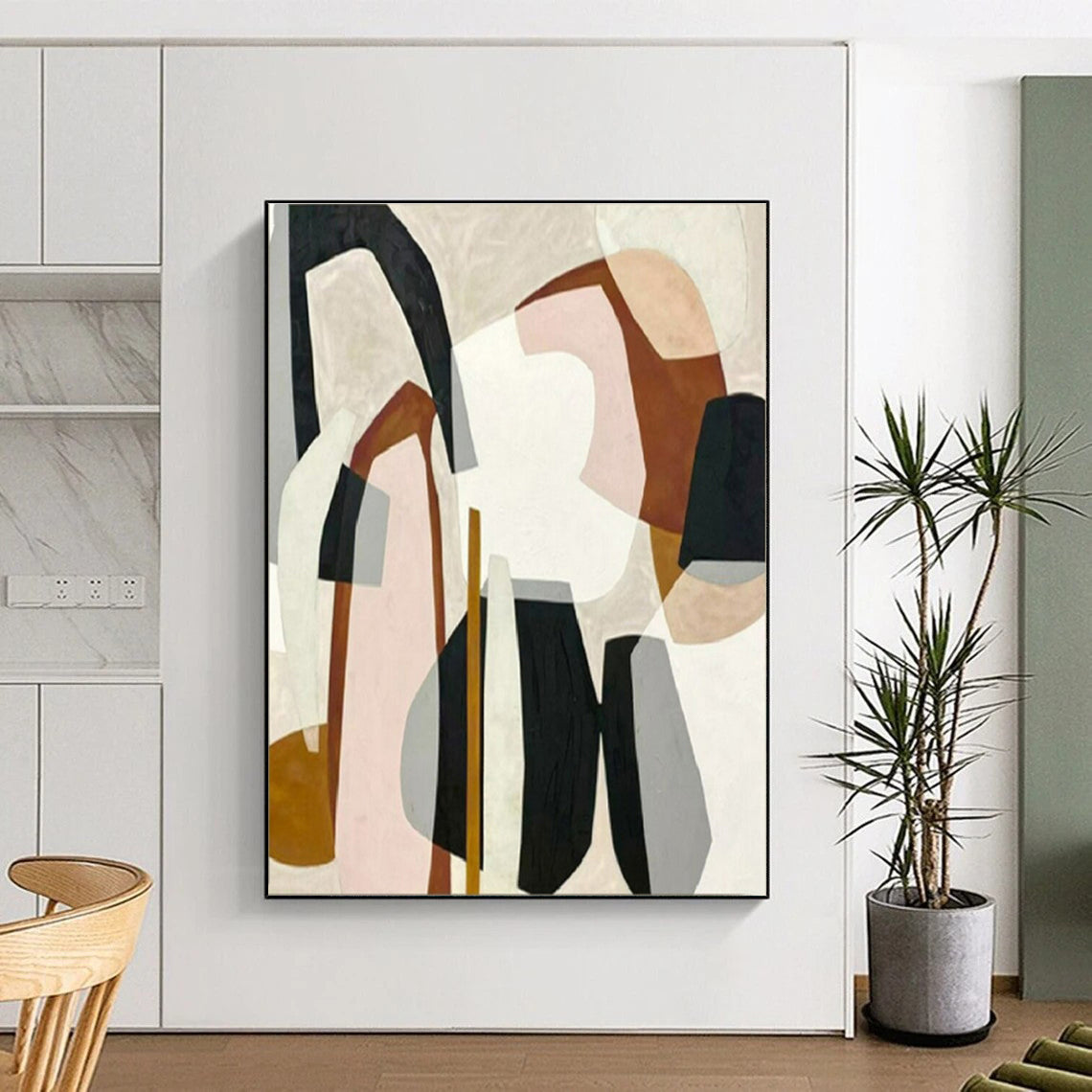 “Colorful Abstract Shapes”,Abstract Geometric Style CT0670