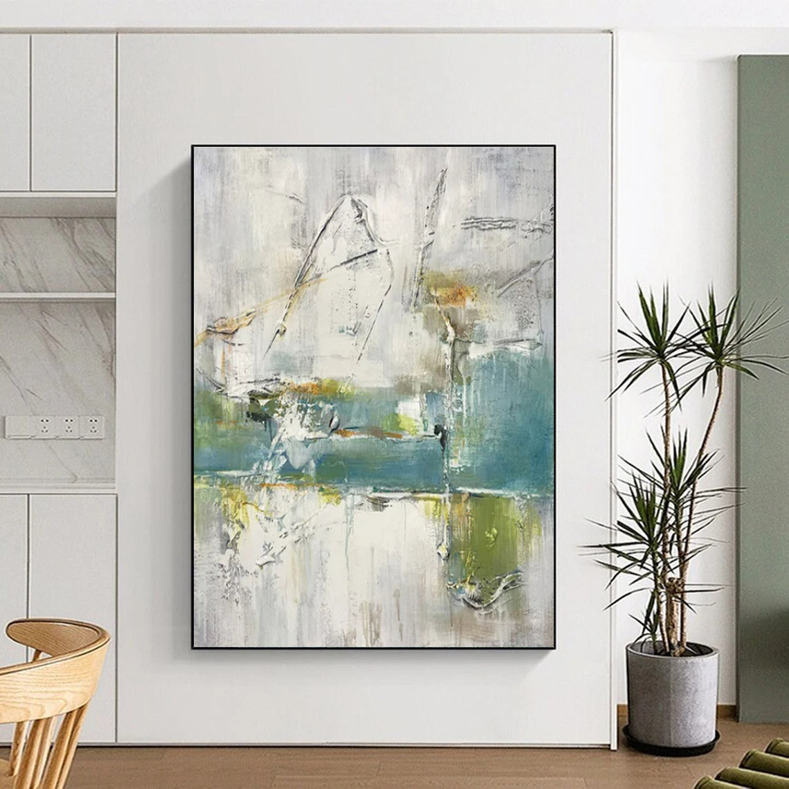 “Subtle Color Blocks” ,Minimalist Abstract Art CT0893
