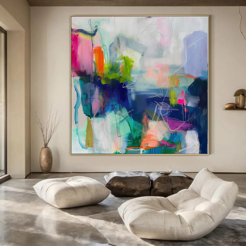 “Colorful Abstract Expression” – Abstract Expressionist Painting CT1174