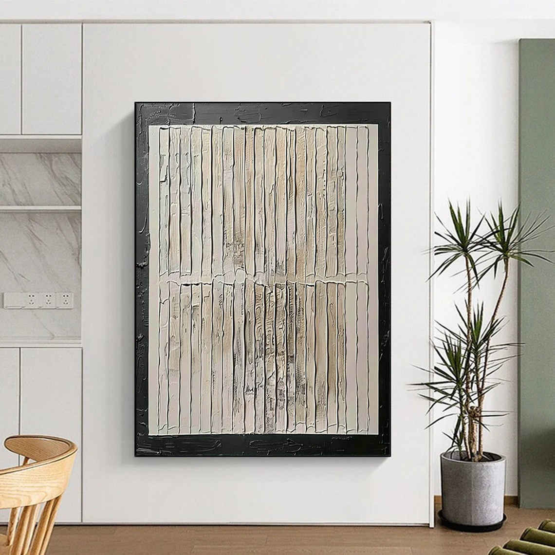 “Textured Neutral Abstract” - Abstract Painting On Canvas CT2352