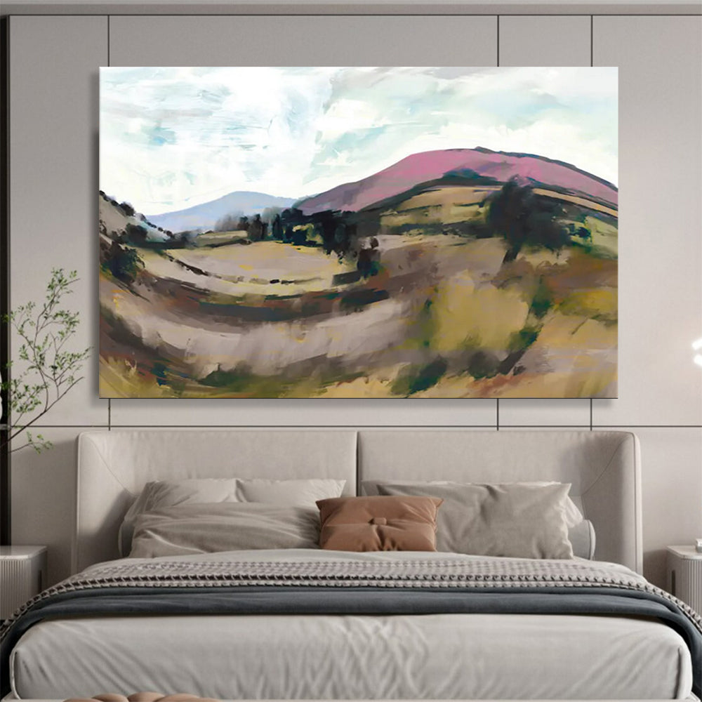 “Colorful Rolling Hills” Post - Impressionist Oil Painting On Canvas DLZ126