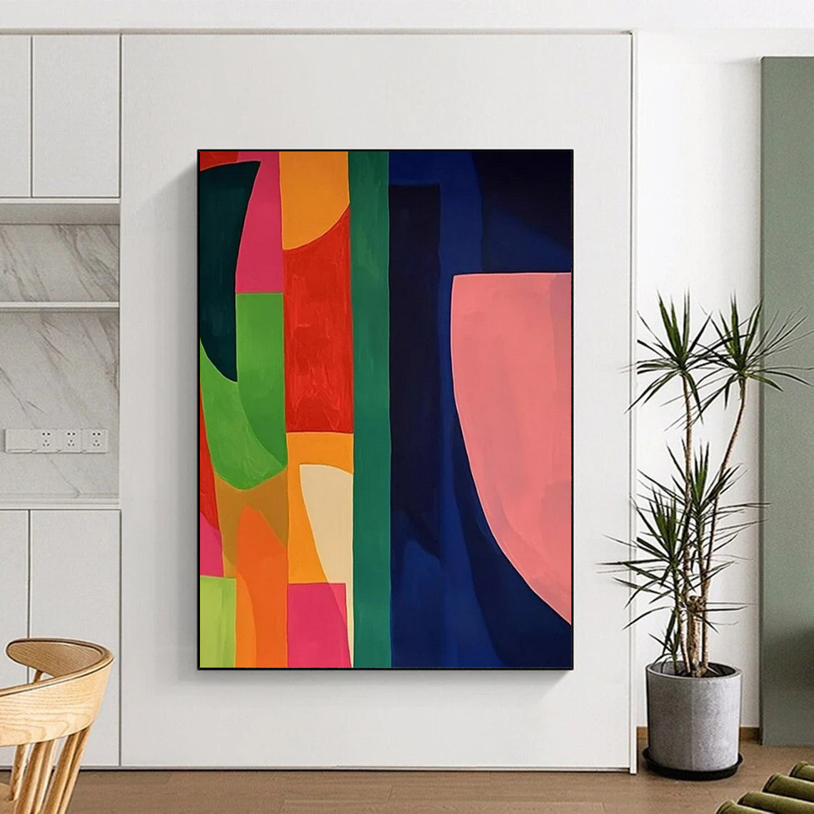 “Colorful Geometric Abstract” - Abstract Painting CT2369