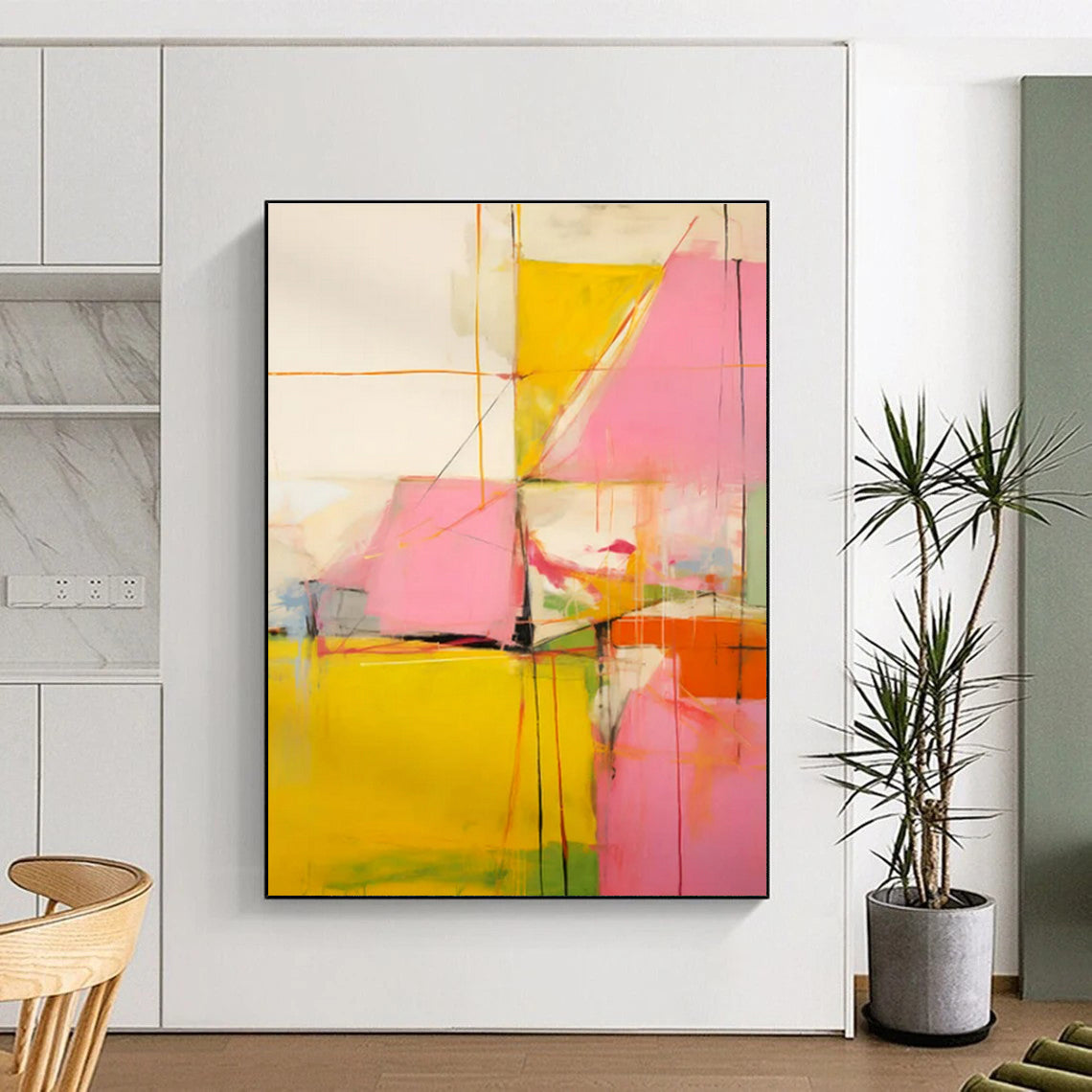 “Vibrant Color - Block Energy” ,Abstract Expressionist Art CT0873