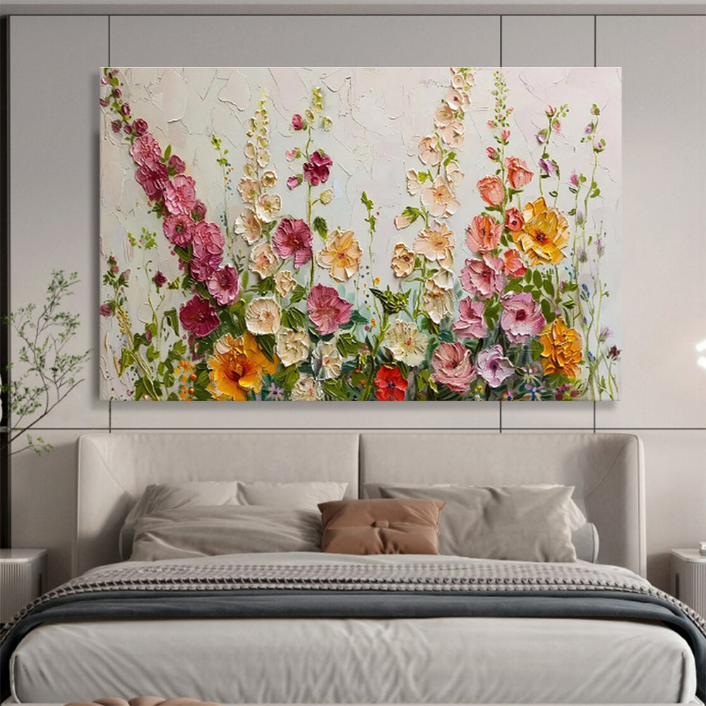 Colorful Wildflower Meadow Painting On Canvas DKH683