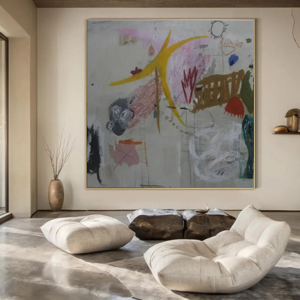 Mixed - Element Abstraction - Mixed - Media Abstract Painting CT1408