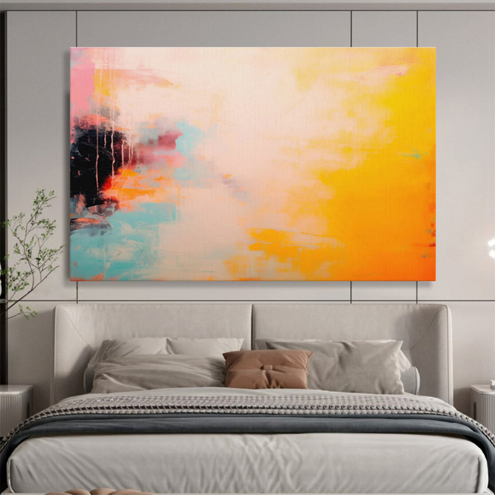“Vibrant Color Fusion” Abstract Acrylic Painting On Canvas DKH471