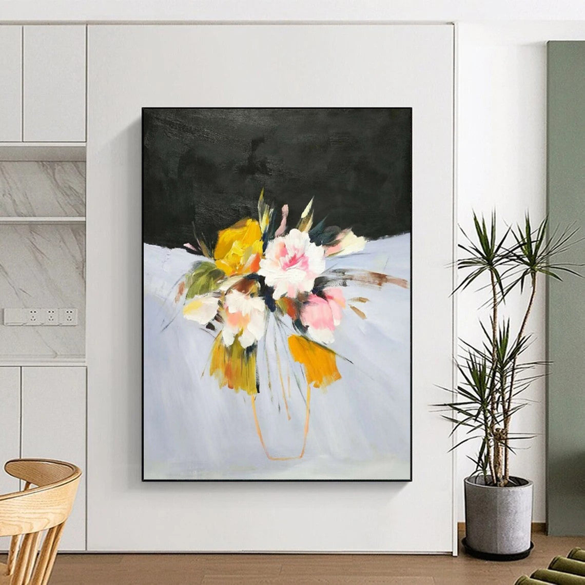 “Vibrant Flower Bouquet” - Expressive Floral Painting CT1995