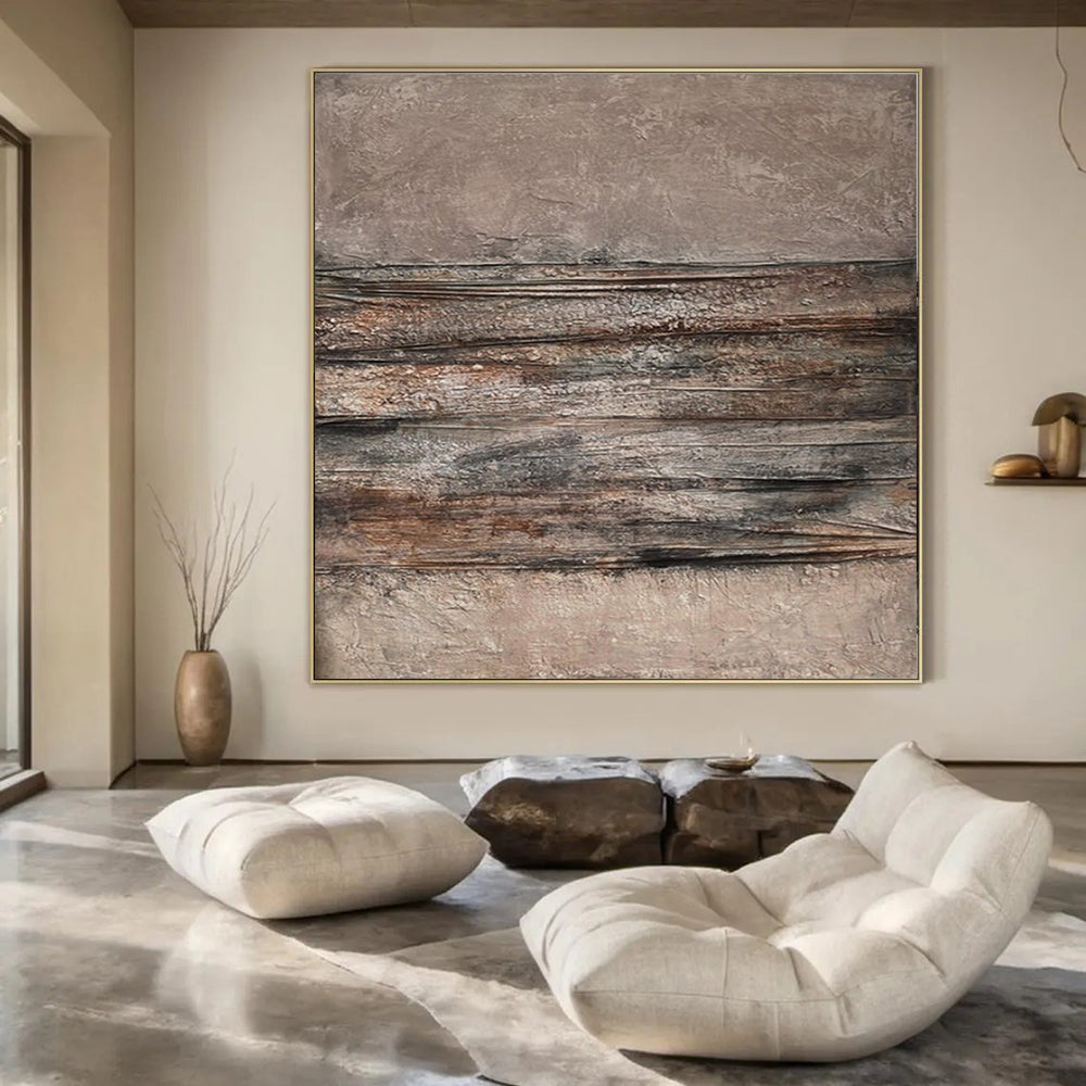 “Brown - Black Layered Textures” – Abstract Layered Art CT0968