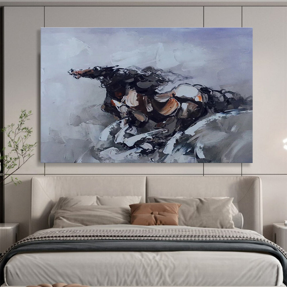 Expressive Horse Abstract Painting On Canvas DKH306
