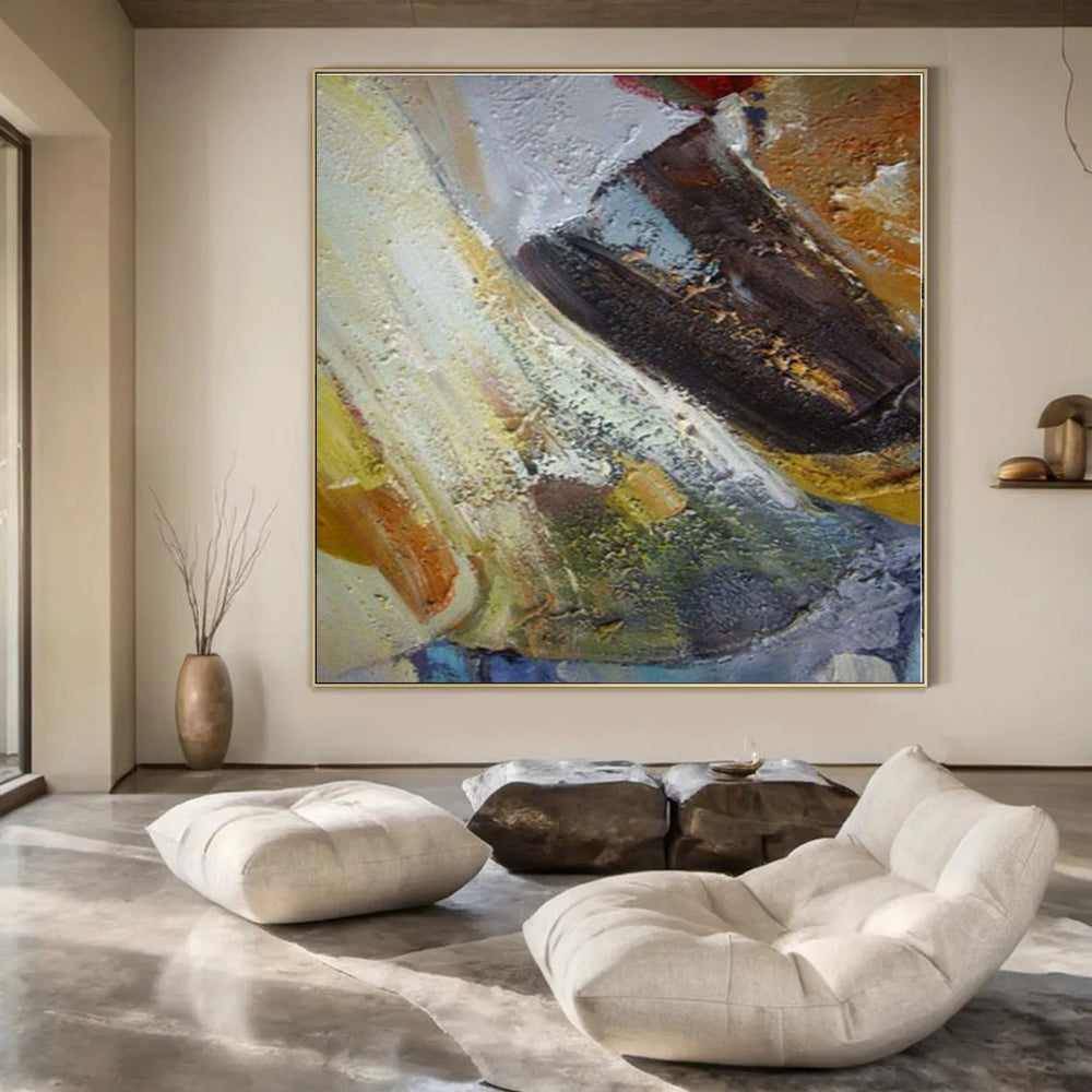 Color - Blended Textured Abstract - Impasto Abstract Acrylic Painting CT1355