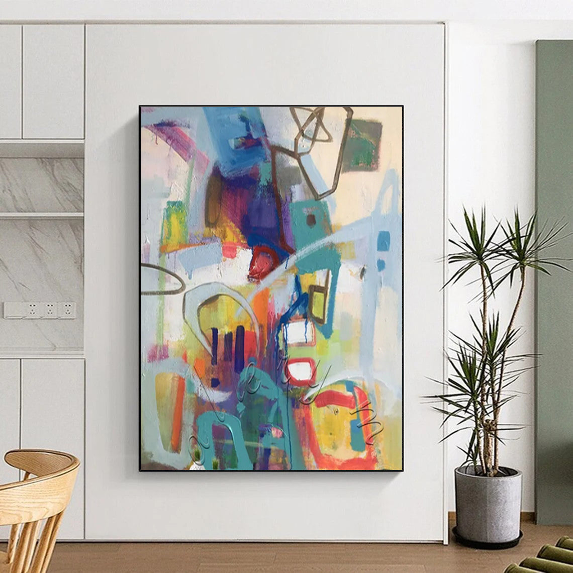 “Colorful Urban Abstract” ,Urban Abstract Mixed - Media CT0887