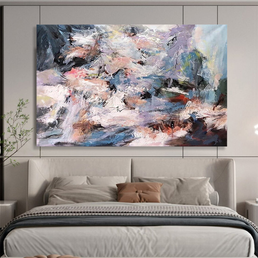“Colorful Abstract Chaos” Abstract Expressionist Painting On Canvas DLZ151