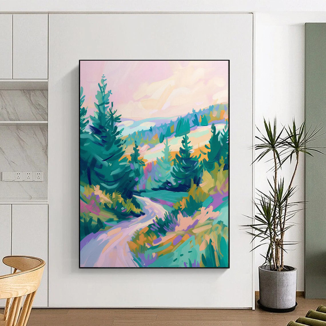 “Colorful Mountain Path” - Contemporary Landscape CT2014