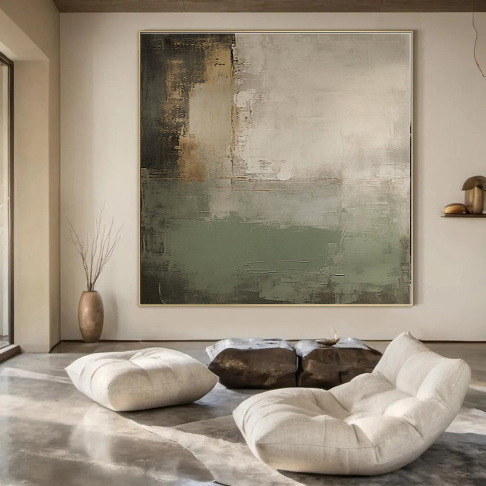 Mixed - tone Textured Abstract - Complex Textured Acrylic Painting CT1362