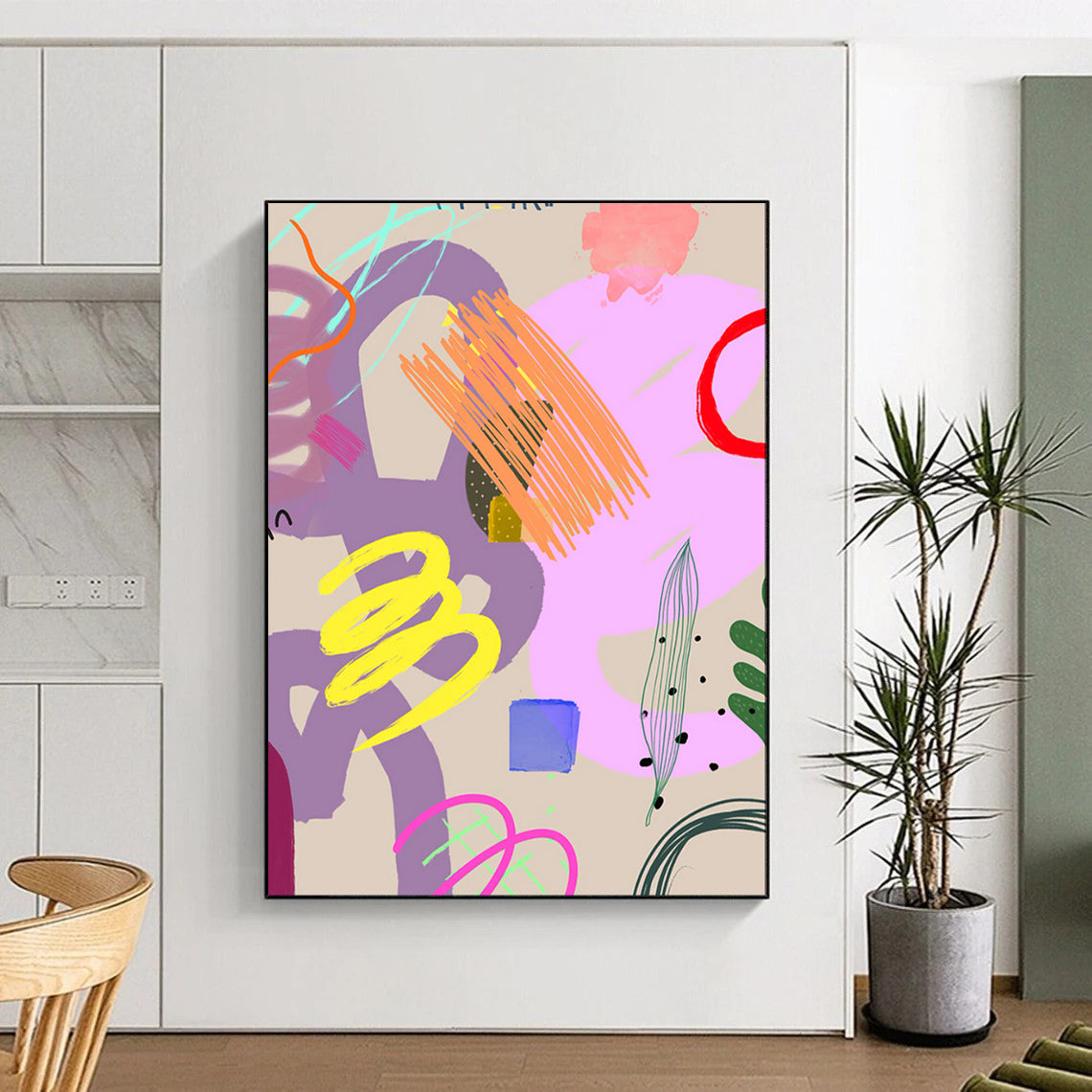 “Colorful Abstract Doodles” - Fun Abstract Art CT2008